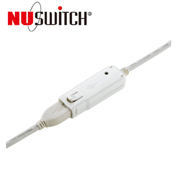 NUSWITCH LAN-0202 USB訊號延長器,透過串接最遠可延長60M