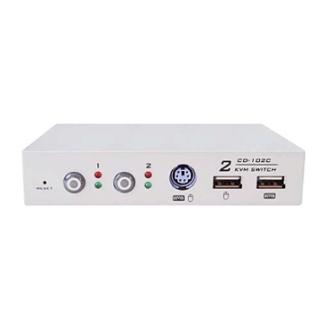 NUSWITCH CD-102C 2 PORT PS/2,USB KVM 電腦切換器