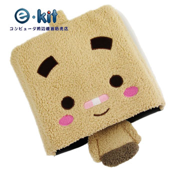 逸奇E-kit USB 可愛造型竹炭護腕保暖滑鼠墊