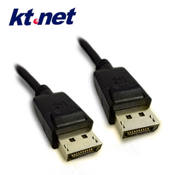 KTNET - DisplayPort Cable 公對公 鍍金傳輸線-1.8米