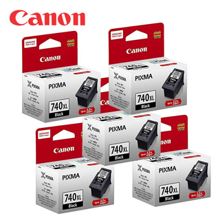 CANON PG-740XL 黑色大容量墨水匣 (5個)