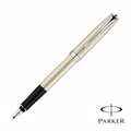 PARKER 派克 SONNET 商籟 高尚系列 純銀格珍珠白 鋼珠筆