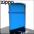 【ZIPPO】美系~超質感Sapphire藍寶色鏡面打火機(窄版)