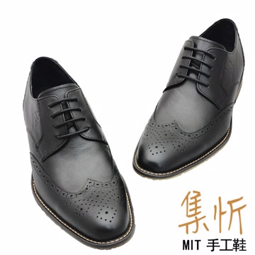 經典再現【集忻t.star‧MIT台灣手工鞋】經典時尚潮流款 德比鞋 『黑色』TF-6026