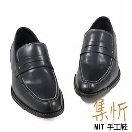 極致渲染【集忻t.star‧MIT台灣手工鞋】極品牛皮 經典款 樂福鞋 『黑色』TF-6027