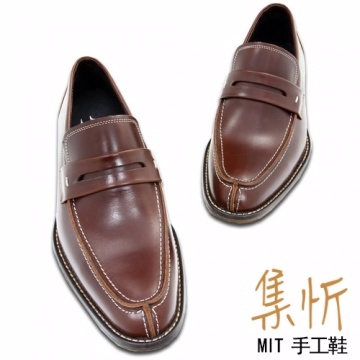 極致渲染【集忻t.star‧MIT台灣手工鞋】極品牛皮 經典款 樂福鞋 『紅色』TF-6027