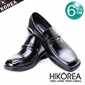 HIKOREA『韓國進口隱形增高鞋』776011-黑-沉穩優質都市款隱形增高6cm【預購】