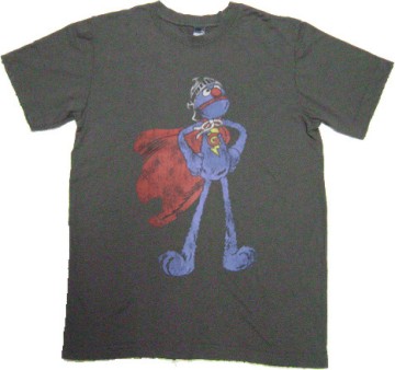 Cookie momster superman美式進口卡通短T/Anvil/Hanes/Gildan/T-shirt.Com