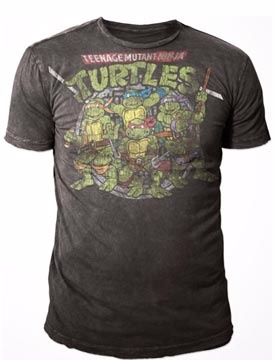Teenage Mutant Ninja Turtles Group Distressed 忍者龜 短T/Anvil/Hanes/Gildan/T-shirt.Com