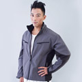 KINGTOUCH《96591》防風防水透氣保暖Soft Shell(軟殼)外套(灰/黑)(男)