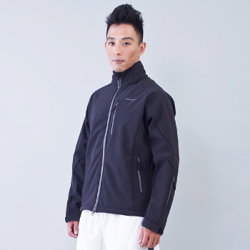 TECL-WOOD《96545》多功能防風防水透氣保暖Soft Shell(軟殼)外套(黑色)(男)