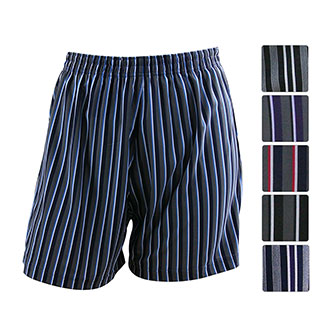 【源之氣】竹炭男條紋四角內褲(超值3入) RM-10100