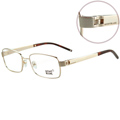 萬寶龍MONTBLANC-時尚光學眼鏡(淡金/槍色)MB306