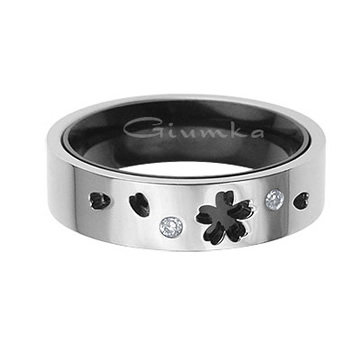【GIUMKA】幸福約定鋼對戒 黑色男戒 MR258-4