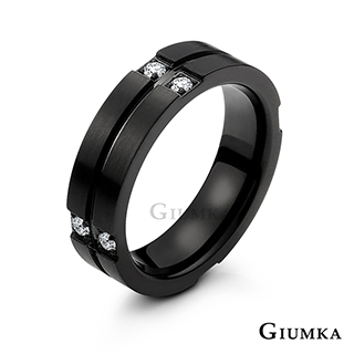 【GIUMKA】守護傳說戒指 黑色男戒 MR593-1M