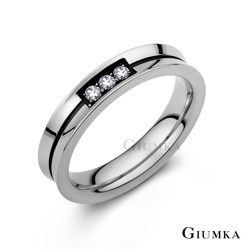【GIUMKA】三世情緣戒指 黑色男戒 MR589-1M