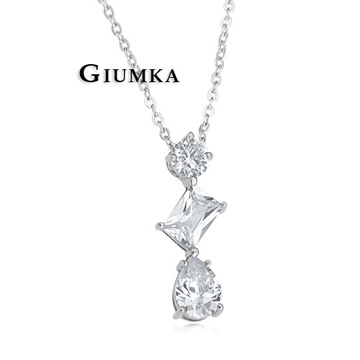 【GIUMKA】幾何愛戀鋼項鍊 八心八箭 MN509