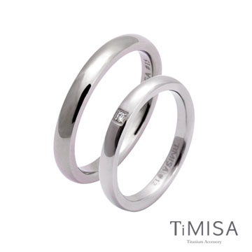 『TiMISA』《愛戀+單純》純鈦對戒