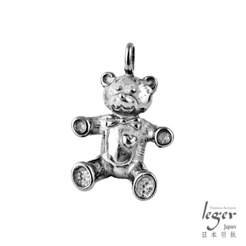 日本Leger羽鈦《泰迪熊 My Teddy》純鈦墜飾