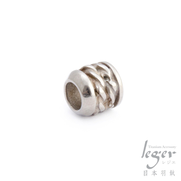 日本Leger羽鈦《小麻花圈》純鈦墜飾