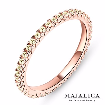 Majalica 線戒純銀尾戒 玫金B款 PR4002-2