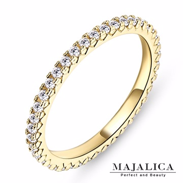 Majalica 線戒純銀尾戒 金色A款 PR4003-1