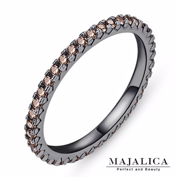 Majalica 線戒純銀尾戒 黑色C款 PR4004-3