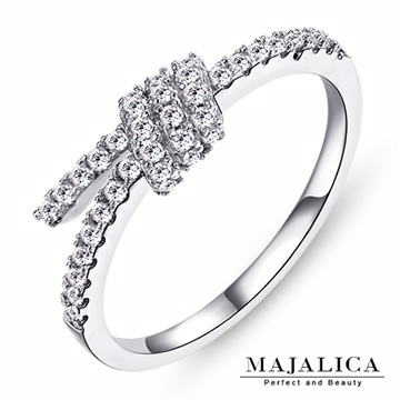 Majalica 三環結純銀尾戒 銀色款 PR4011-1