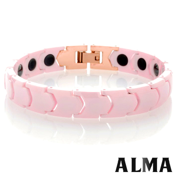 【ALMA】永恆天使.經典粉紅陶瓷手鍊