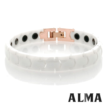 【ALMA】純粹品味.經典純白陶瓷手鍊