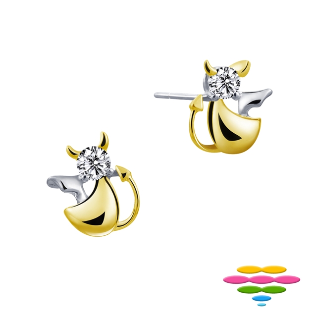彩糖鑽工坊 天使&惡魔-Ⅰ系列 小惡魔鑽石耳環 CL-EA19