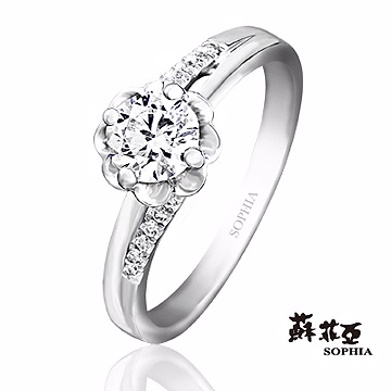 蘇菲亞SOPHIA - 幸福捧花0.30克拉EVS2 3EX 八心八箭鑽戒