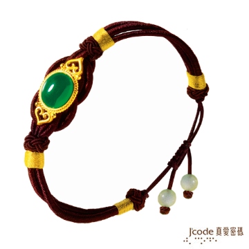 J’code真愛密碼-金玉吉祥 純金中國繩手鍊