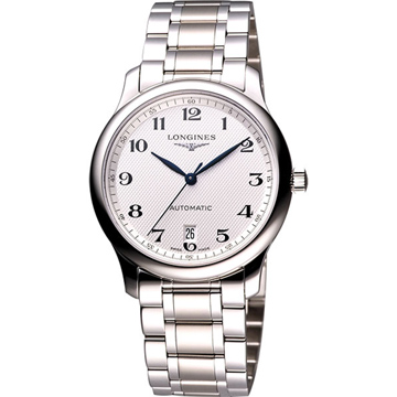 LONGINES 巨擘系列大三針日期機械錶(L26284786)-鋼帶