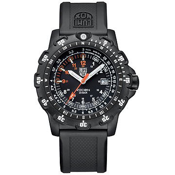 LUMINOX 雷明時特殊偵察RECON系列藍寶石水晶腕錶-黑