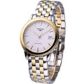 LONGINES 旗艦系列男用機械腕錶L4.774.3.22.7【白色面半金鋼帶款】