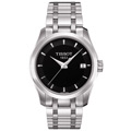 TISSOT Couturier Lady 建構師系列 極簡魅力時尚腕錶(鋼帶/黑)_T0352101105100