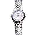 LONGINES 旗艦系列真鑽機械錶女錶-白 L42744276