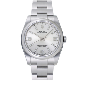ROLEX 勞力士 116000 蠔式型銀面腕表-37mm