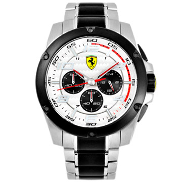 FERRARI Paddock 法拉利計時腕錶-白/46mm FA0830034