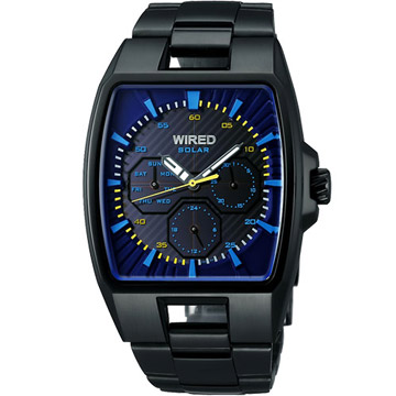 WIRED HYBRID 日雜時尚腕錶(V14J-X004K)-IP黑