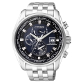 CITIZEN GENTS 時尚風格光動能電波時計腕錶/藍黑/43mm/AT9031-52L