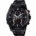 【CASIO 卡西歐】EDIFICE 突破極限太陽能電波錶-IP黑/46mm