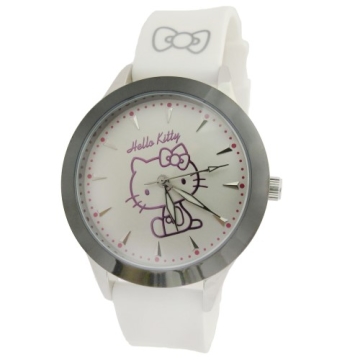 Hello Kitty 休閒流行造型手錶-白色