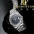 ROSDENTON 勞斯丹頓 97627 榮耀總裁晶鑽腕錶 機械錶 銀 37mm @時代