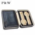 【P&W名錶收藏盒】【黑色真皮皮革】4支裝 手工精品 旅行攜帶盒 錶盒