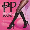 『摩達客』英國進口【Pretty Polly】高筒網襪造型印花彈性褲襪