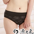 【源之氣】極品竹炭女低腰三角褲/黑(超值3入) RM-20031