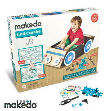 澳洲 makedo 美度扣 - 引導創意【車子學習款】57 pcs 工具組
