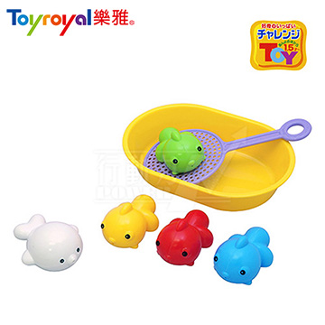 日本《樂雅 Toyroyal》洗澡玩具【撈魚組】